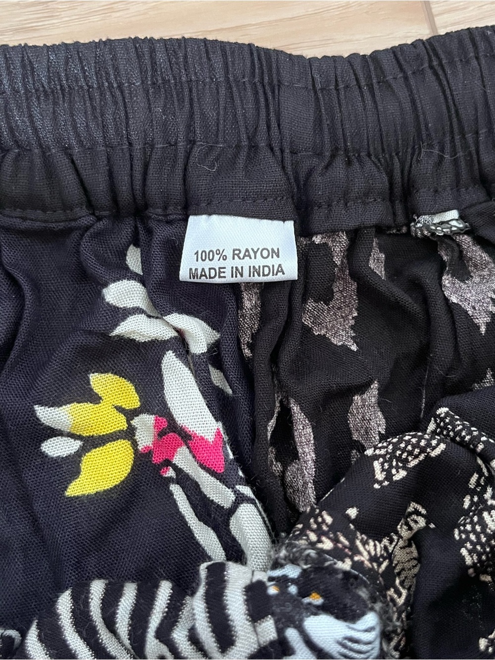 India BoHo harem patchwork pants OS - Picture 6 of 9